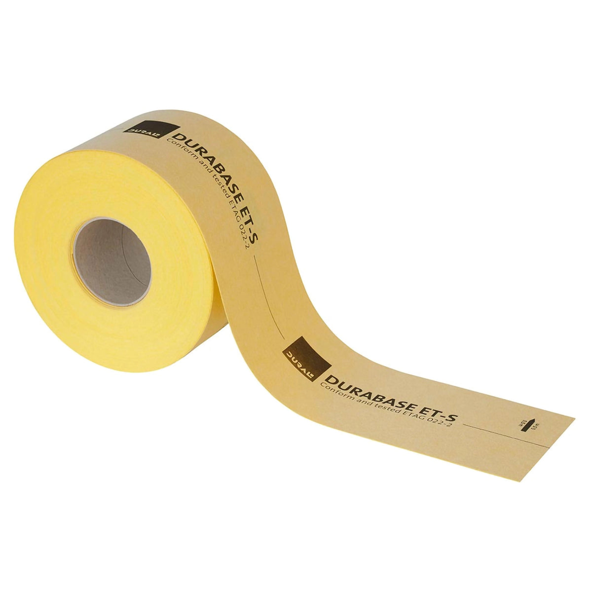 DURAL ET-S sealing tape partially unrolled with print