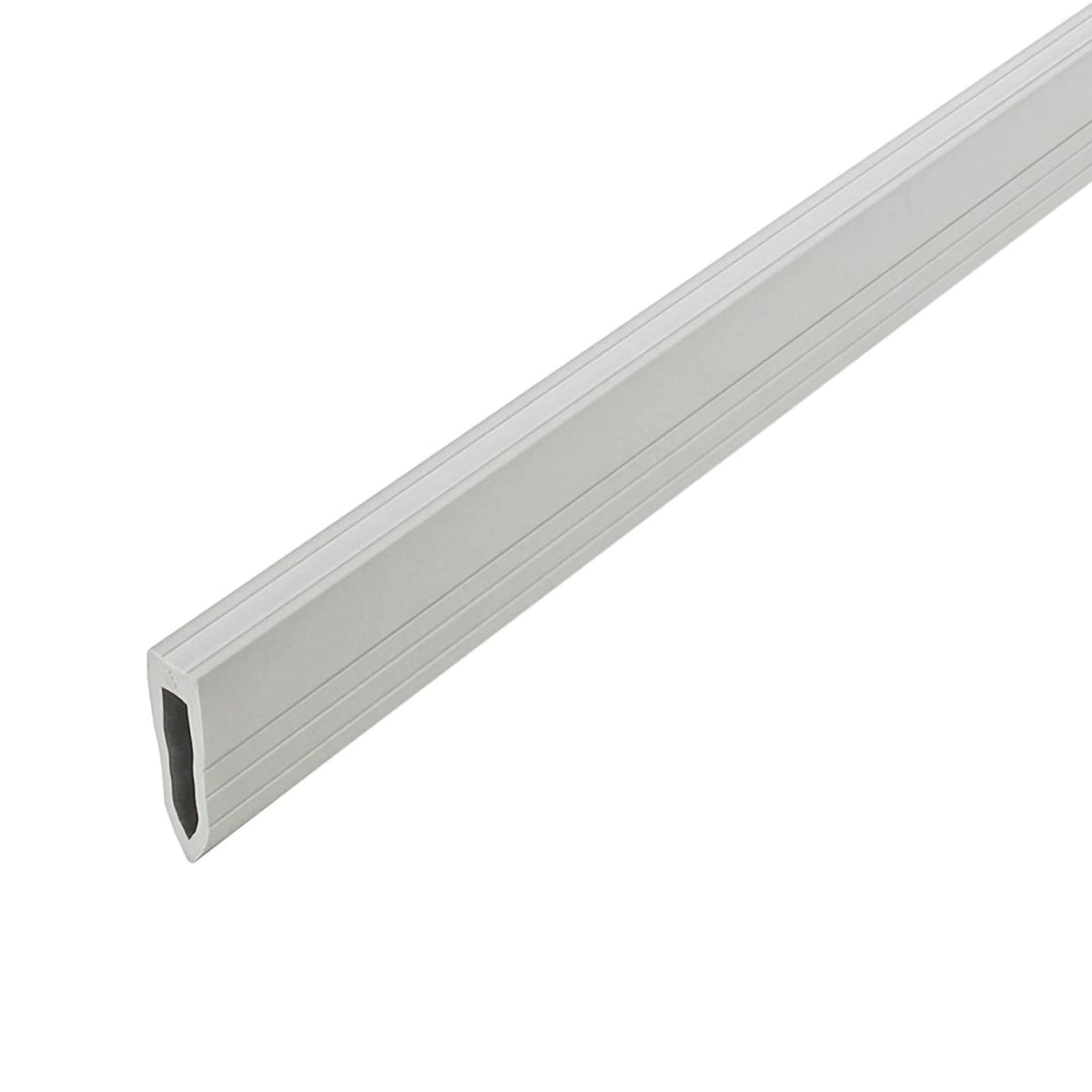 Expansion joint profile grey made of PVC for thick-bed installation