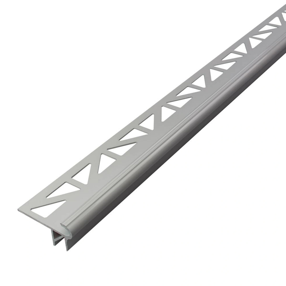 DURAL LED trapprofiel Florentiner zilver met driehoekig gestanste flens