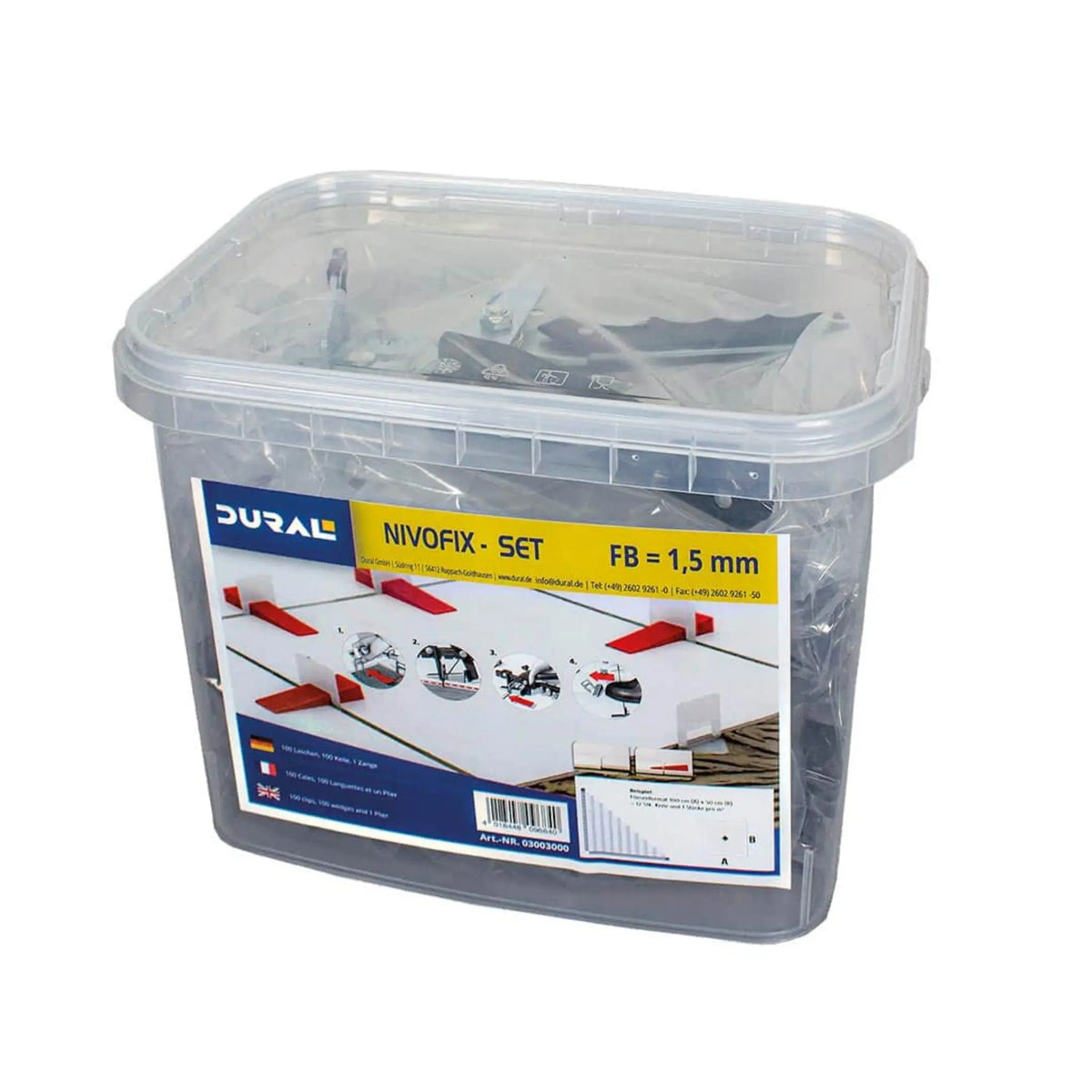 DURAL Nivofix basic set for 1.5mm joints