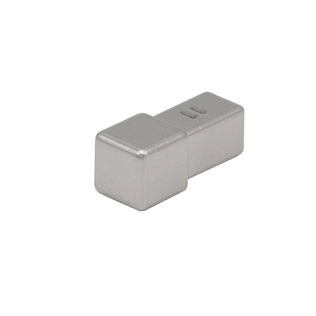 Quadratecke Metalldruckguss natur