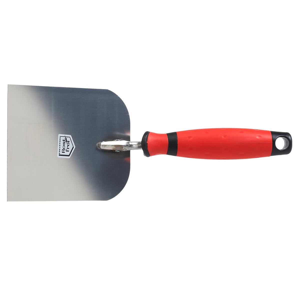 Stukadoorsspatel met rode softgrip 100mm breed #A0003026