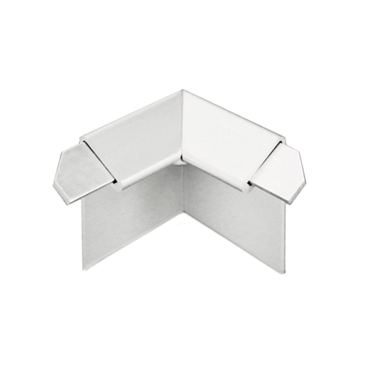 Binnenhoek balkonhoekprofiel drupprand zilver 18mm afdekrand #A0003309