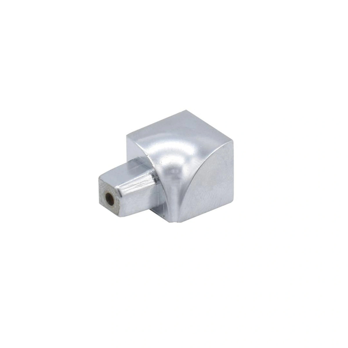 Binnenhoek voor kwartrondprofiel aluminium zilver (glanzend)