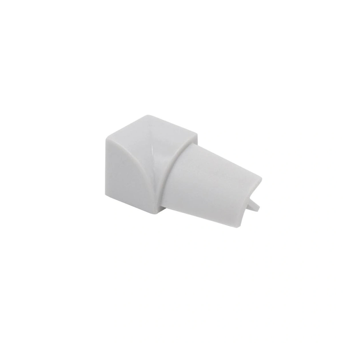 Innenecke PVC silbergrau für Viertelkreisprofile