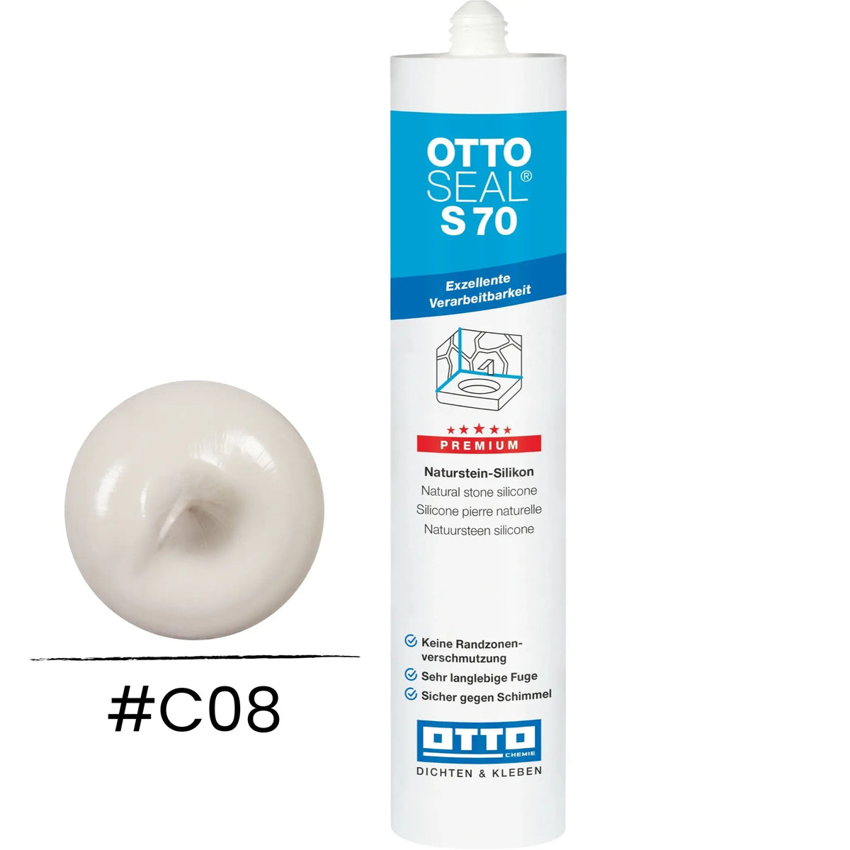 OTTOSEAL S 70 – marble and natural stone jasmine C08
#A0005462