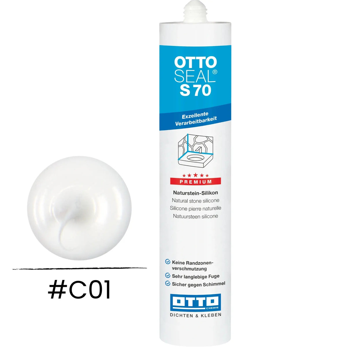 OTTOSEAL S 70 – marble and natural stone white C01
#A0005460