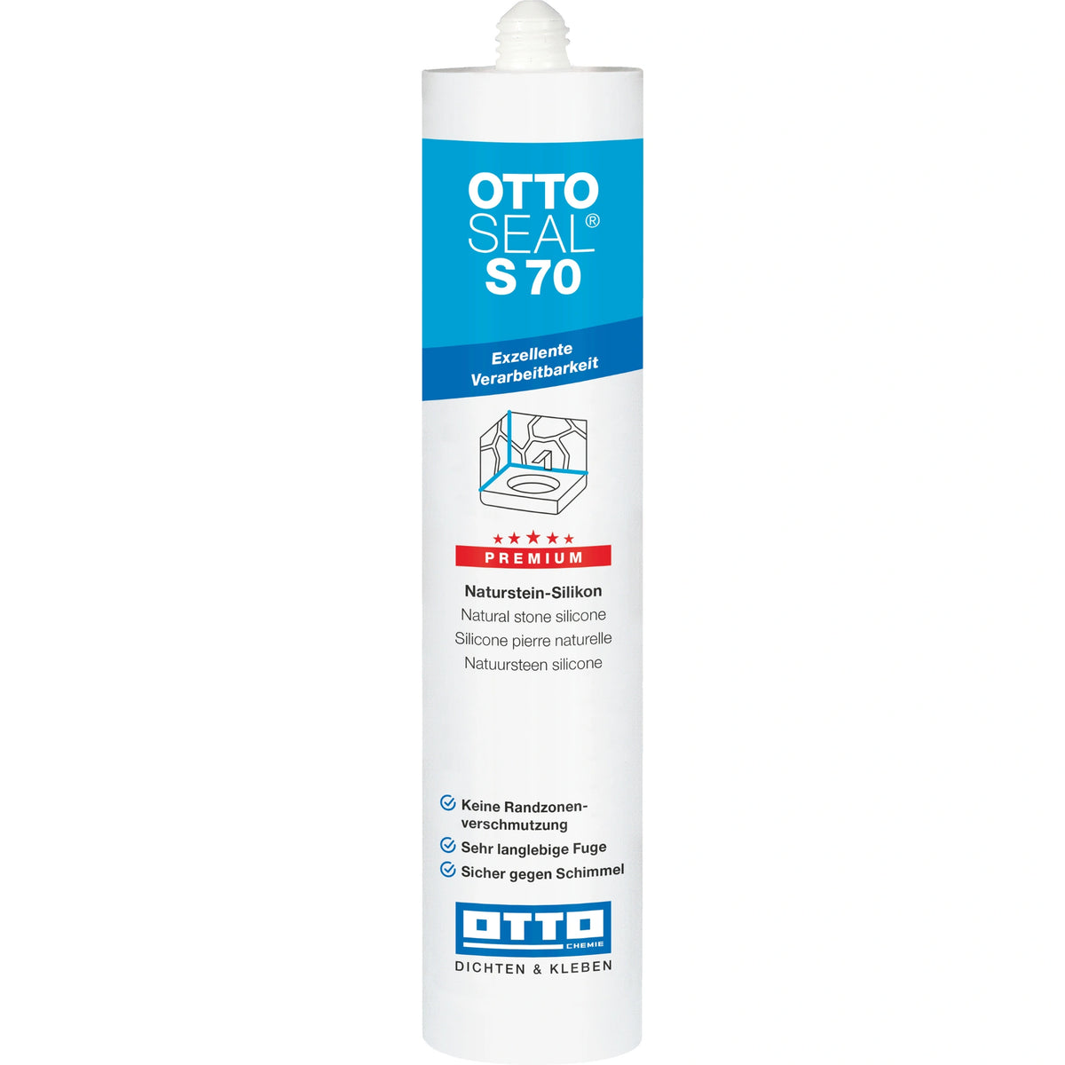 Cartridge OTTOSEAL S 70 natural stone silicone