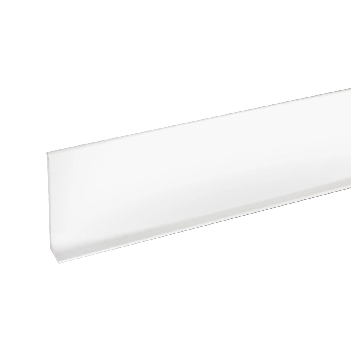 Skirting aluminium white coated