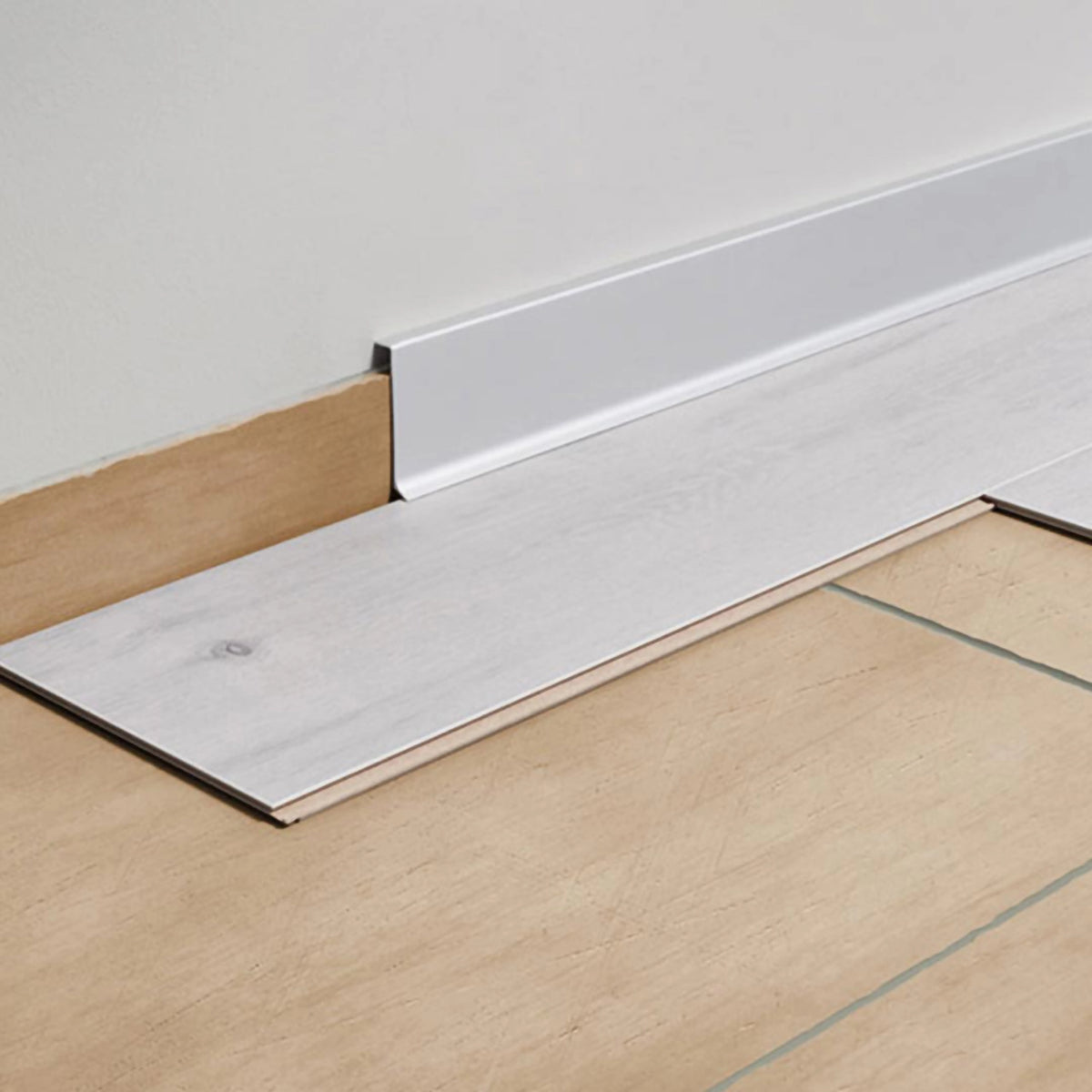 Skirting Reno silver being installed over existing skirting