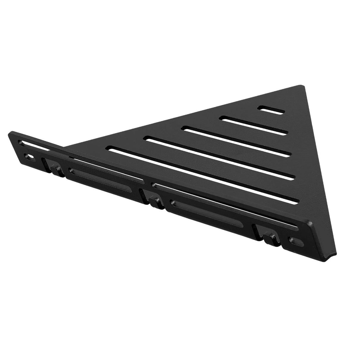 TI-SHELF driehoekig hoekschap met reling zwart LINE look #A0004297