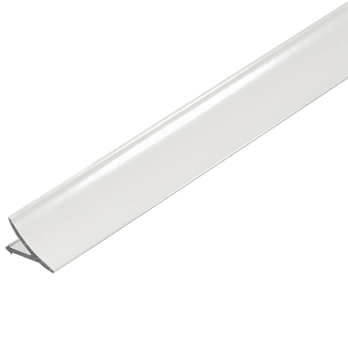 Aansluitprofiel aluminium wit gecoat