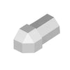 External corner Diamond profile silver - 9 mm
