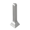 External corner skirting strip silver (matt) - 40 mm