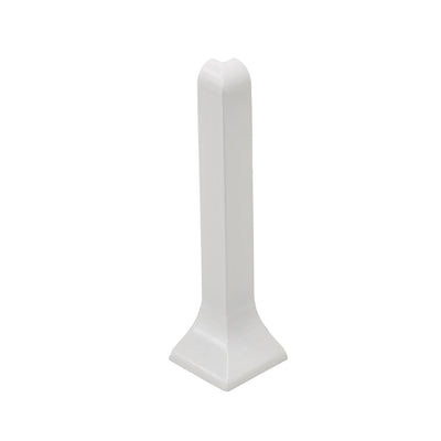 External corner skirting strip white