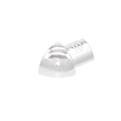Outside corners for aluminum profiles silver (glossy)
