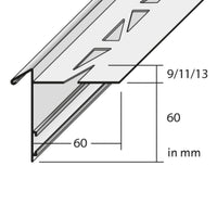 Gemaatvoerde tekening van het balkonhoekprofiel met drupprand en 60mm afdekrand #A0003304
#A0003305
#A0003307
#A0003319
#A0003322
#A0003325