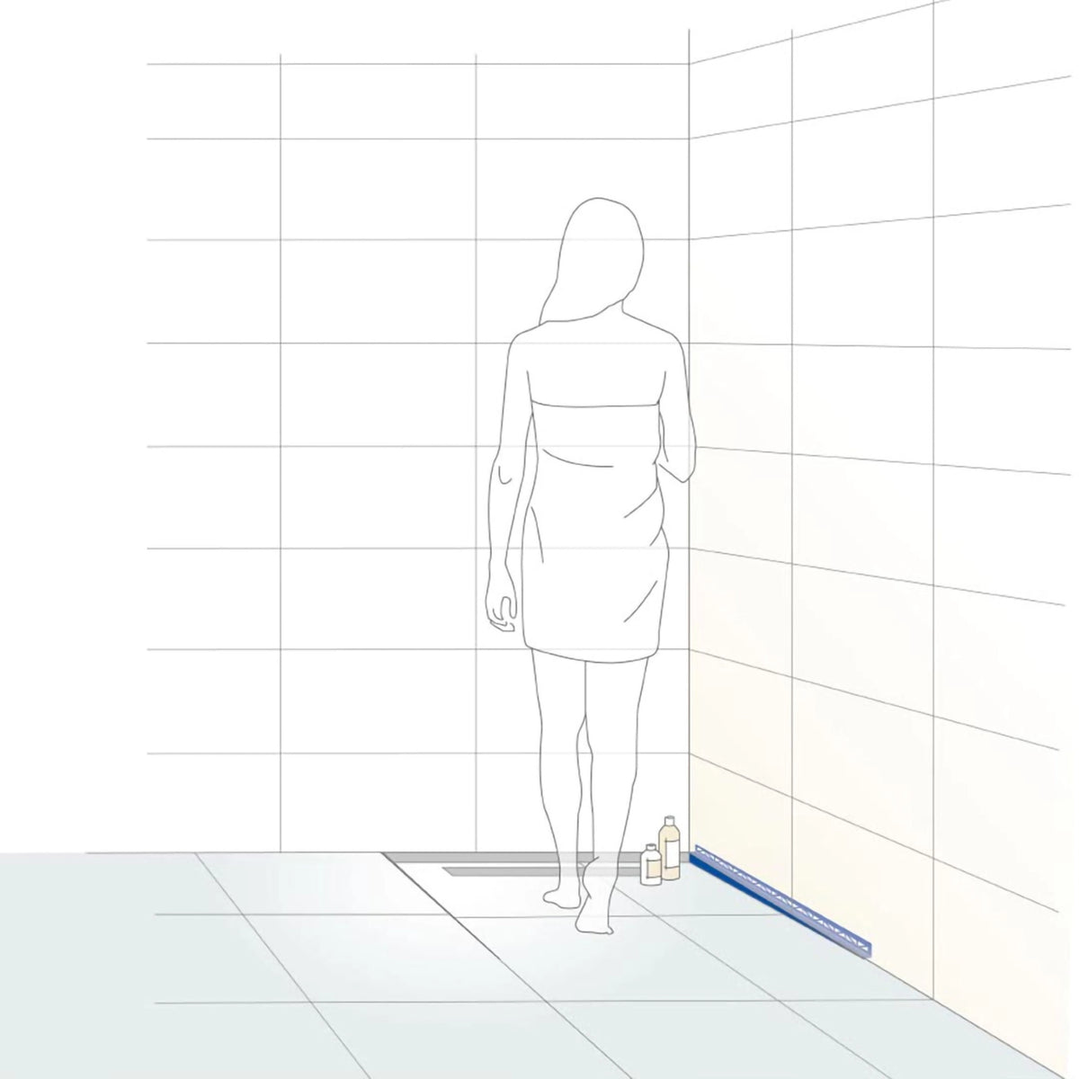 Illustration of a woman in the walk-in shower with marked slope wedge for wall connection for the right side
#A0002346
#A0002348
#A0002352
#A0002354
#A0002356
#A0002358
#A0004465
#A0004466
#A0004467
#A0004471
#A0004472
#A0004473