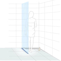Illustration of a woman in a walk-in shower with marked slope wedge for glass holder for the left side
#A0002772
#A0002774
#A0002776
#A0002905