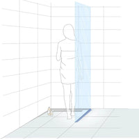 Illustration of a woman in a walk-in shower with marked slope wedge for glass holder for the right side
#A0002773
#A0002775
#A0002777
#A0002906