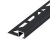 DURAL square edge trim aluminium black (matt) - 7 mm / 250 cm