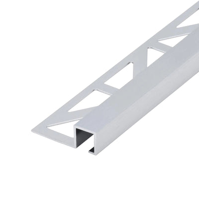 DURAL square edge trim aluminium silver (brushed)