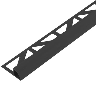 DURAL round edge trim aluminium black