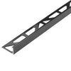 DURAL hoekprofiel aluminium zwart (glanzend) - 6 mm