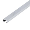Decorative profile aluminium silver (glossy) - 10 mm