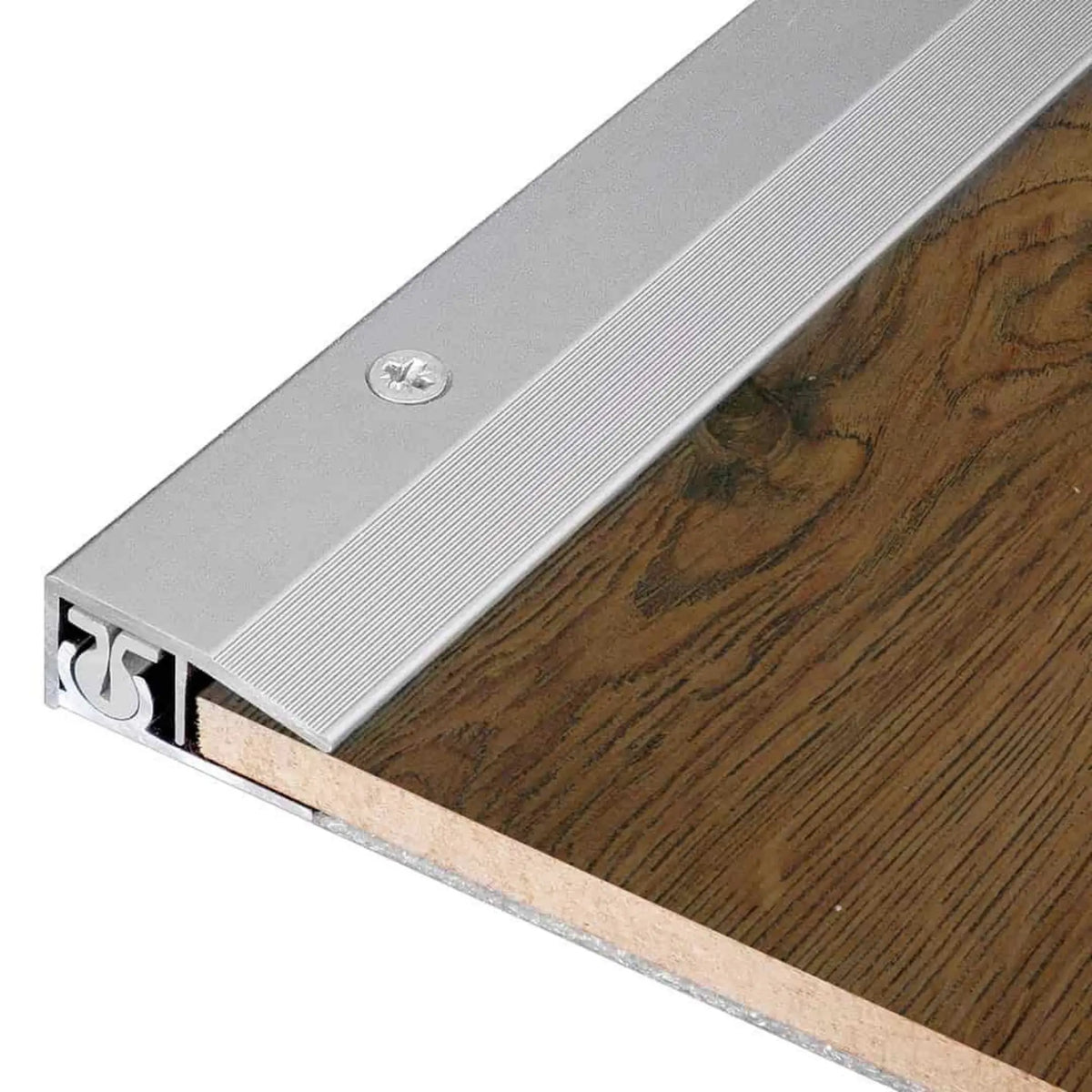 Lifestyle image DURAL end profile TRIFLOOR silver as floor covering termination
