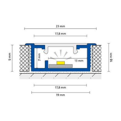 DURAL LED basic profile titanium - Ansicht 2