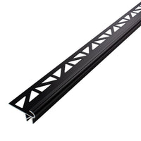 DURAL LED stair profile Florentiner black with triangular-perforated leg