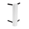 Corner skirting strip square white