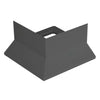 Corner piece balcony profile chippings + gravel anthracite - 53 mm