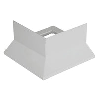 Corner piece balcony profile grit + gravel silver