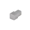 Square corner stainless steel natural - 8 mm