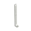 End cap skirting strip silver brushed - 60 mm / left