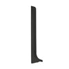 End cap skirting strip black - 60 mm / left