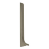 End cap skirting strip titanium - 60 mm / left