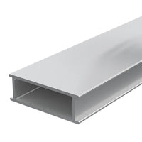 Stelzlagerschiene aus Aluminium mit rechteckiger Öffnung