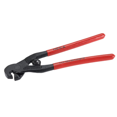 Tile punch pliers with spring