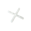 Tile spacer white X shape - 1.5 mm