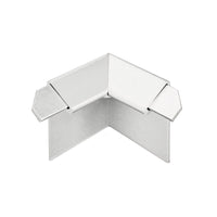Binnenhoek balkonhoekprofiel drupprand zilver 18mm afdekrand #A0003309