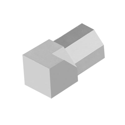 Binnenhoekstuk Diamantprofiel zilver