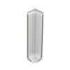 Internal corner skirting strips silver brushed - 60 mm