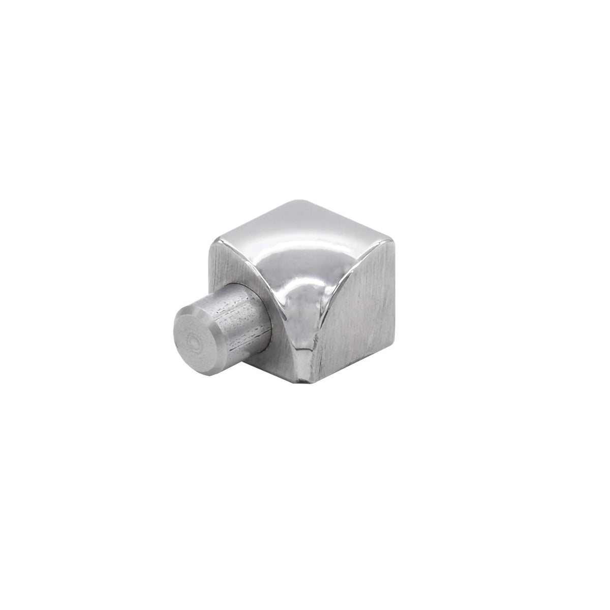 Internal corner for round stainless steel profile polished