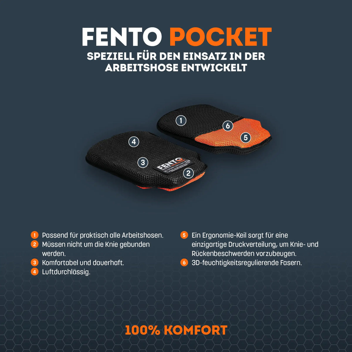 Fento 100 Pocket Knieschoner