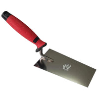 Mason's trowel 120mm with red soft grip