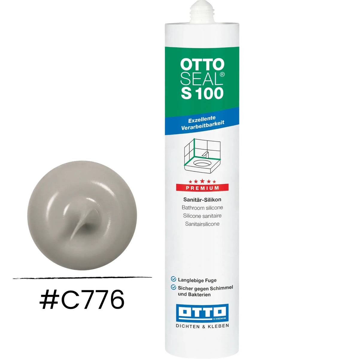 OTTOSEAL S 100 Premium-Sanitär-Silikon grau Nr. 15 C776
#A0005498

