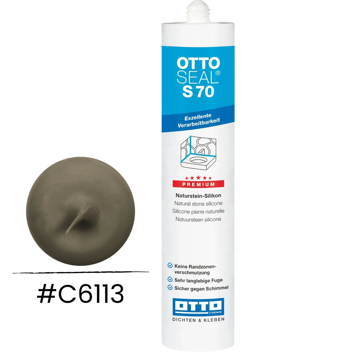 OTTOSEAL S 70 – marble and natural stone matt concrete grey C6113
#A0005473